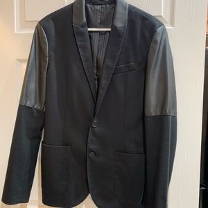 Blazer Black with detail leather